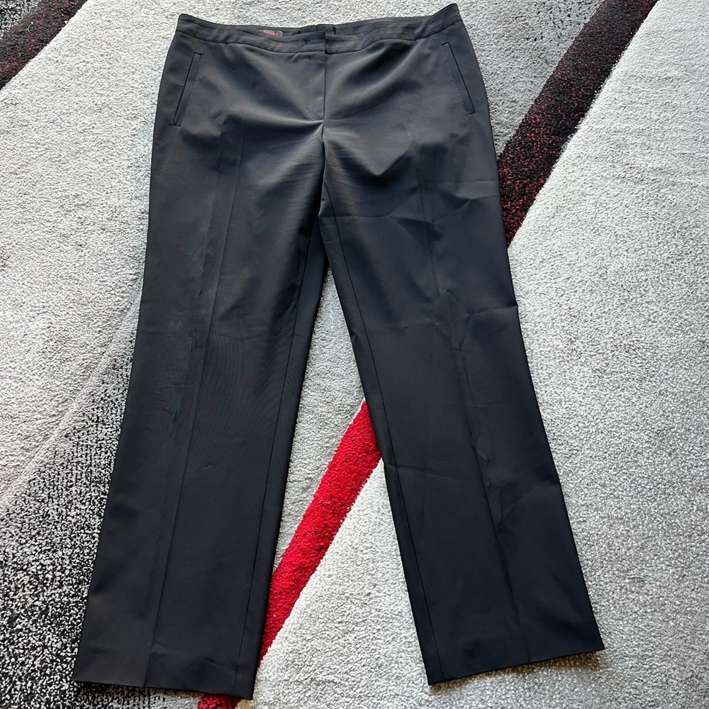 Escada Black Office Pleated Front Dress Pants